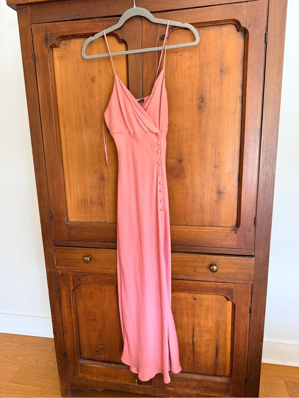 Zara Slip Dress with Button Detail and slit